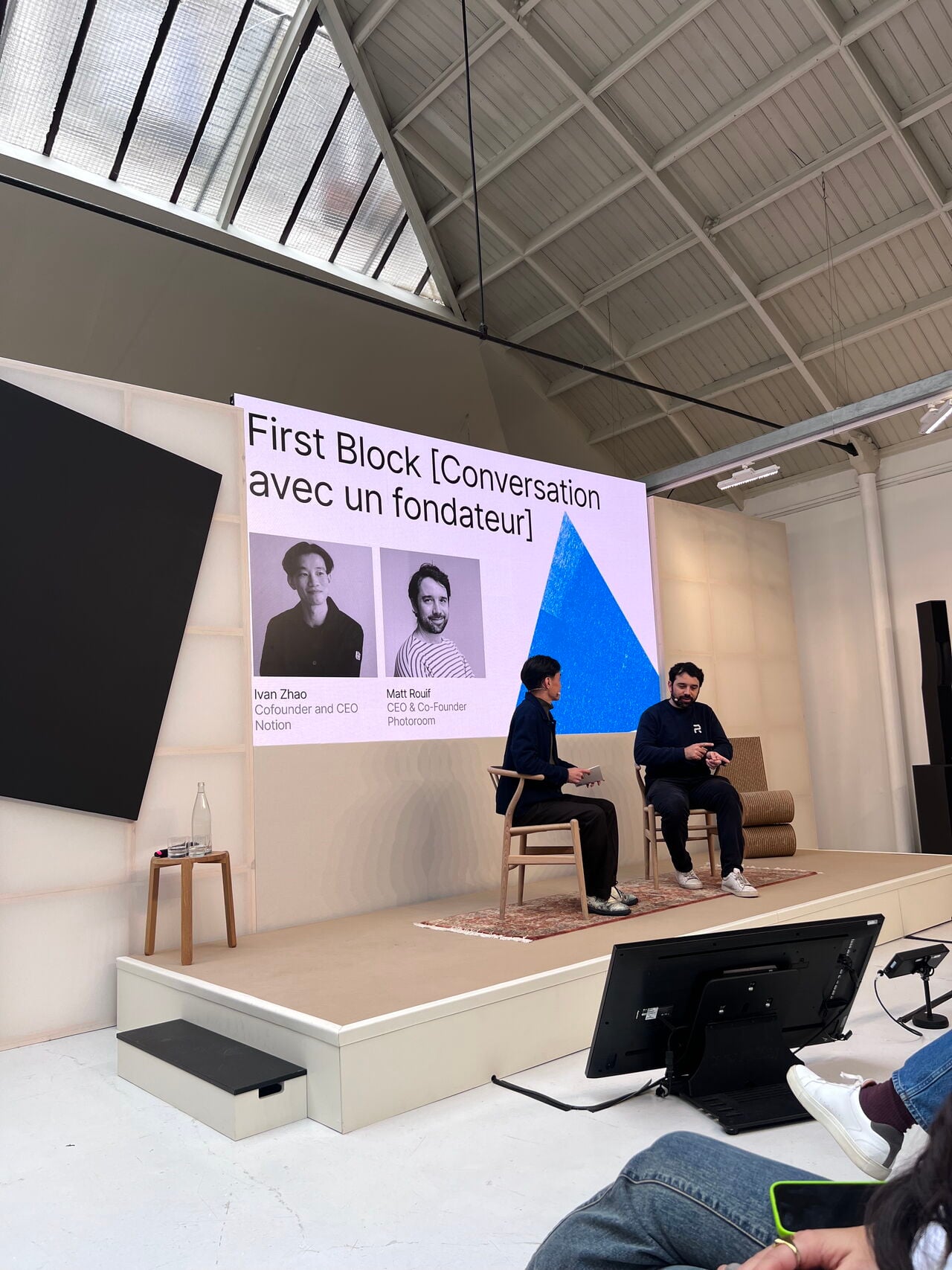 Notion Paris pop-up event with founders and creators